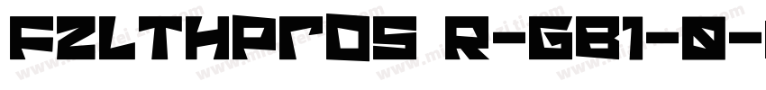 FZLTHProS R-GB1-0字体转换